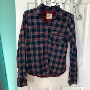 Hollister plaid shirt